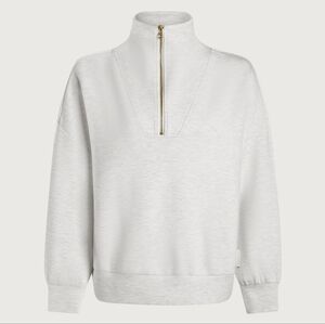VARLEY Hawley Half-Zip Sweat Shirt, Ivory Marl, XL